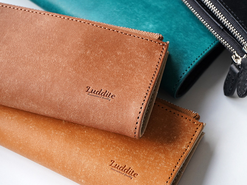 【イタリアンレザー MAYA】ペンケース 仕切りあり 2ポケット付き ベンディ 本革 Luddite ラダイト