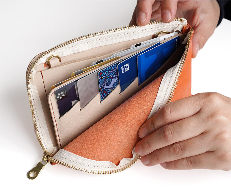 『AGILITY affa ロロマレザー スマフォレット』 日本製 本革 財布 小銭入れ