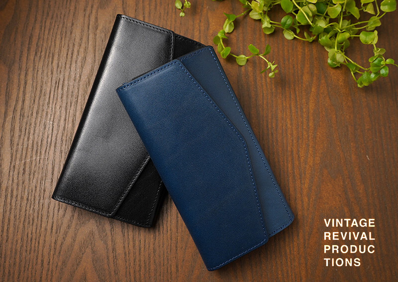 【栃木レザー】コンパクト 長財布 Vintage Revival Productions Loneo basic 本革 日本製