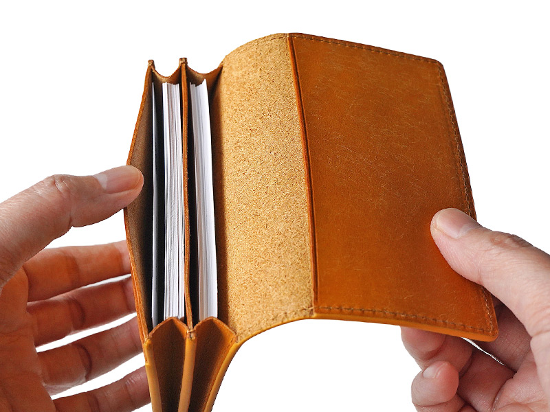 名刺入れ マチ【プエブロレザー】カードケース WINGLIDE 本革